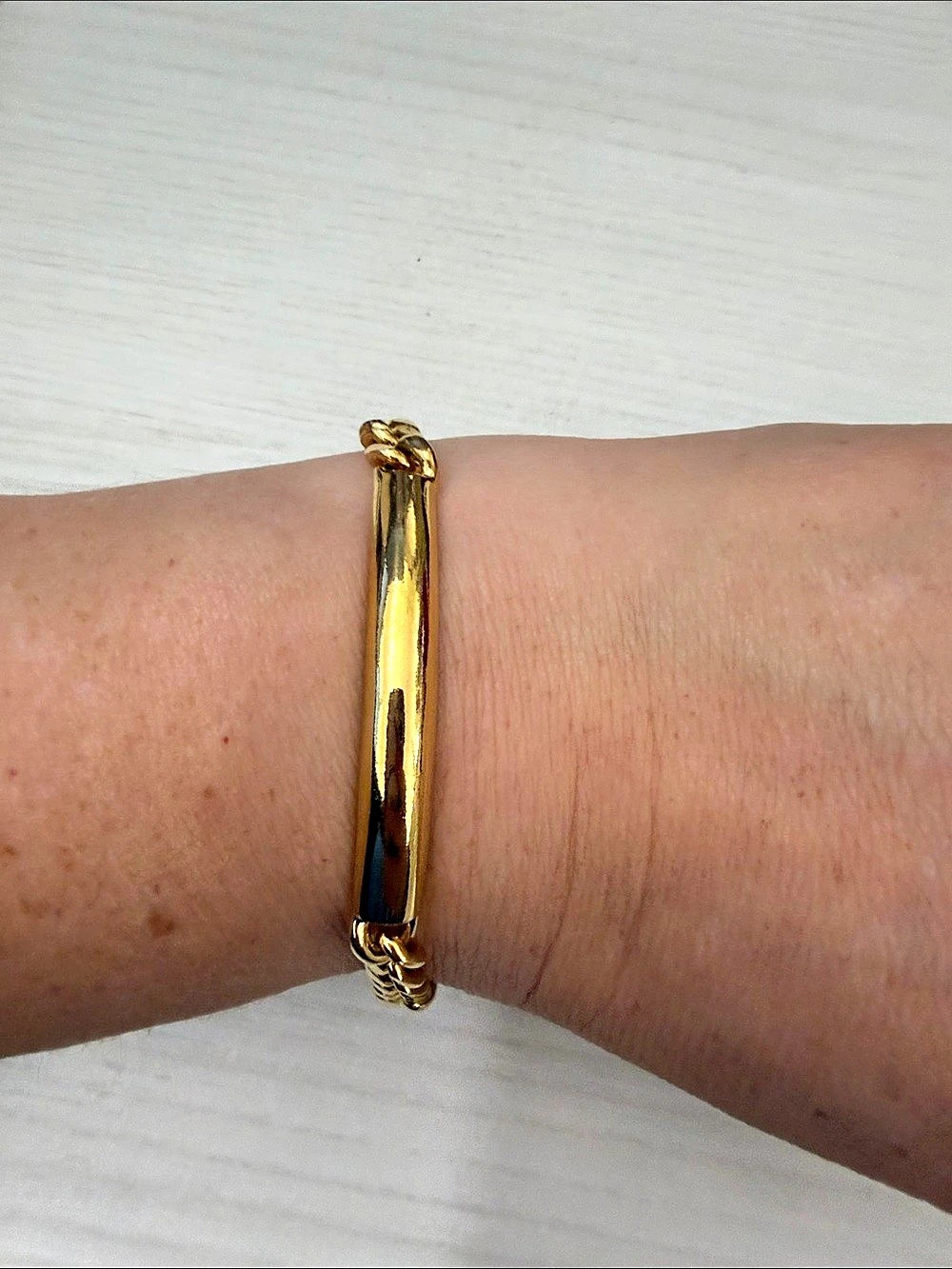 Gold-Tone Chain Bracelet Like New